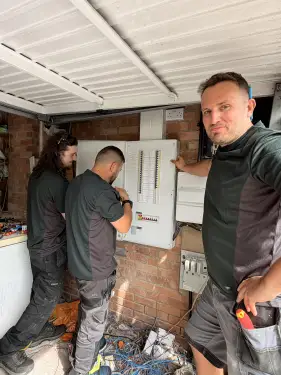 Click Here To Enlarge This Photo Of Three-Phase Distribution Board Installation