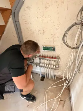 Click Here To Enlarge This Photo Of Heatmiser Multi-Zone Wiring Center Installation